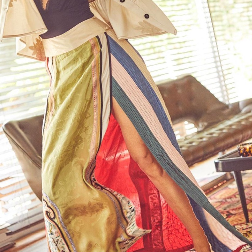Print Skirt Asia Inspiration Designer Texture